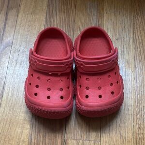 Kids Red Clogs